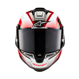 Alpinestars Supertech SR10 Helmet - Team Carbon Red White - View 2 | Everest Motorcycles