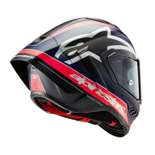 Load image into Gallery viewer, Alpinestars Supertech SR10 Helmet - Team Carbon Red Blue - View 4 | Everest Motorcycles