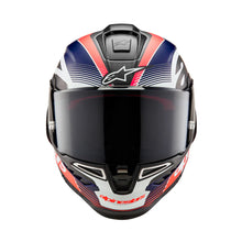 Load image into Gallery viewer, Alpinestars Supertech SR10 Helmet - Team Carbon Red Blue - View 2 | Everest Motorcycles