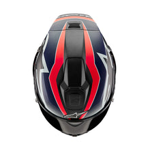 Load image into Gallery viewer, Alpinestars Supertech SR10 Helmet - Team Carbon Red Blue - View 6 | Everest Motorcycles