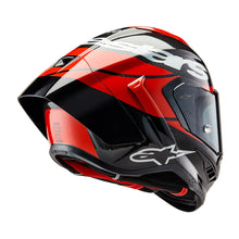 Load image into Gallery viewer, Alpinestars Supertech SR10 Helmet - Element Carbon Red White - View 4 | Everest Motorcycles