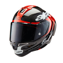 Load image into Gallery viewer, Alpinestars Supertech SR10 Element ECE 22.06 Helmet - Black/Carbon Bright Red/White Glossy