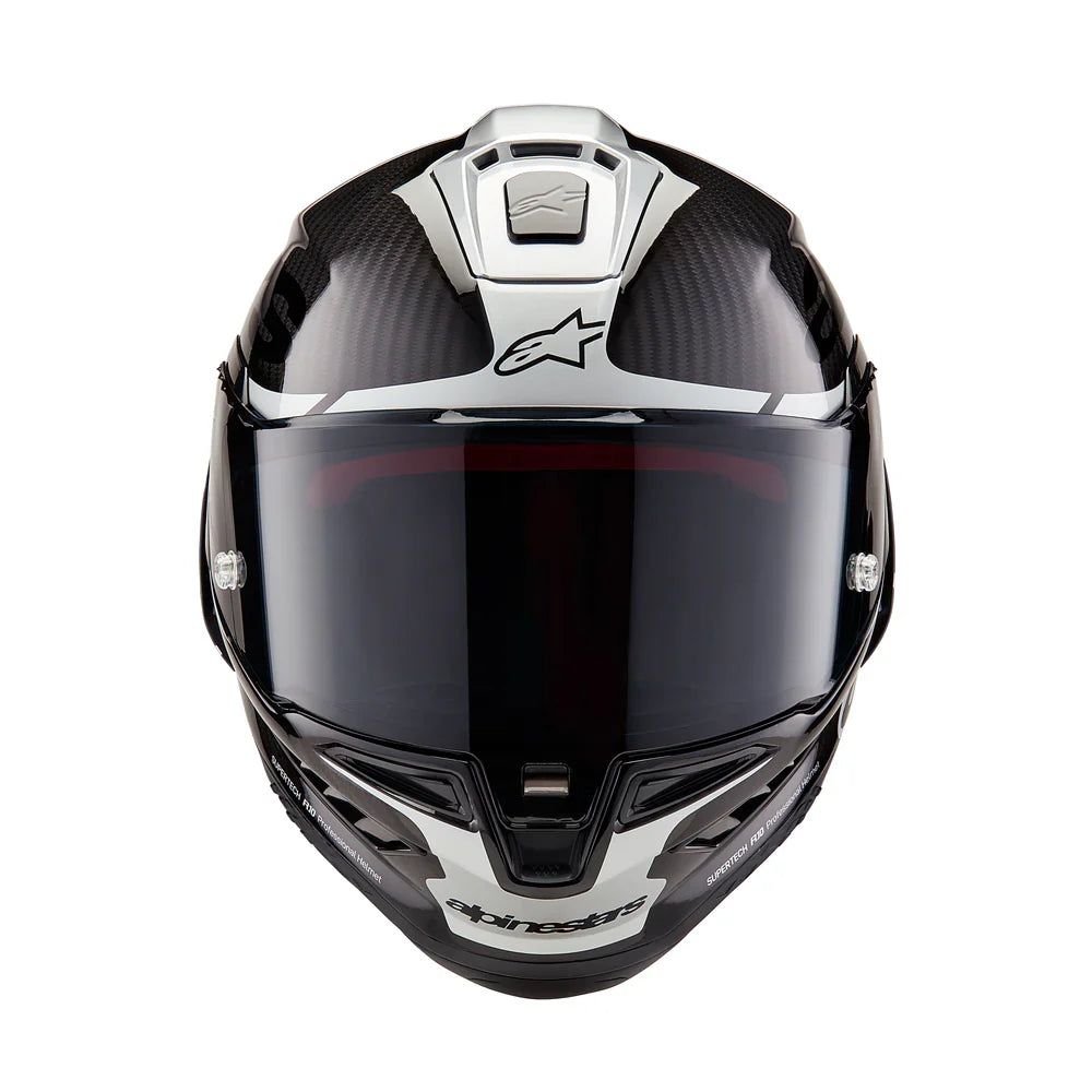 Alpinestars Supertech SR10 Element ECE 22.06 Helmet - Black/Carbon Silver/Black Glossy - MotoHeaven
