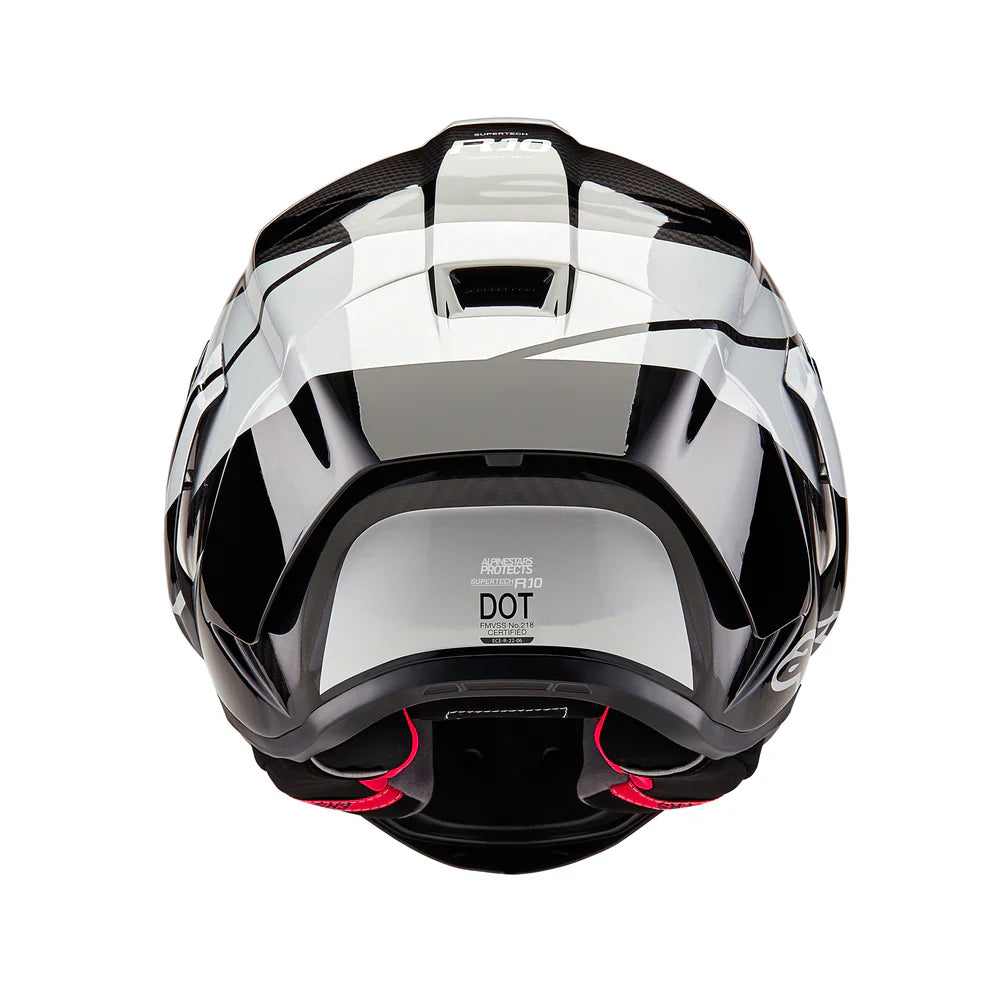 Alpinestars Supertech SR10 Element ECE 22.06 Helmet - Black/Carbon Silver/Black Glossy - MotoHeaven