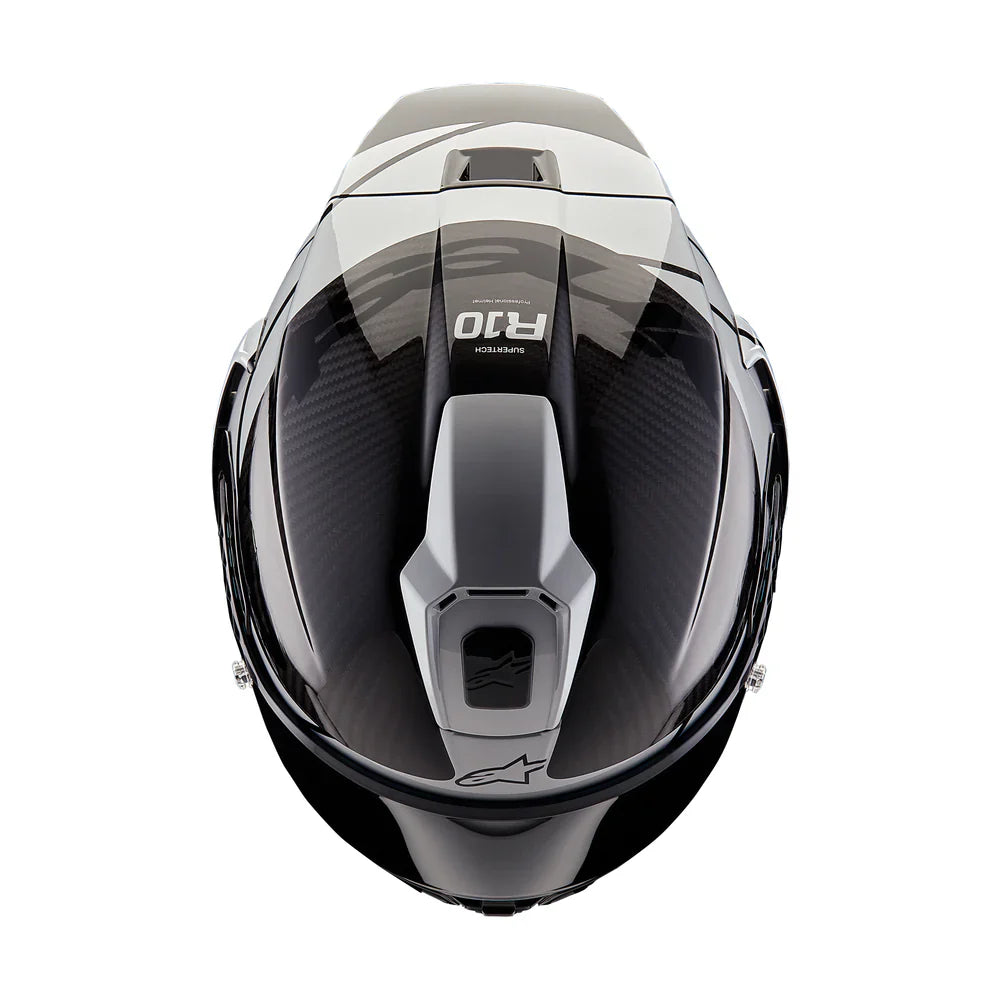 Alpinestars Supertech SR10 Helmet - Element Carbon Silver Black - View 6 | Everest Motorcycles