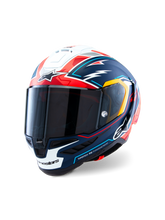 Load image into Gallery viewer, Alpinestars Supertech SR10 DOT FIM Limited Edition ACosta Helmet - Blue / Red / White Matt