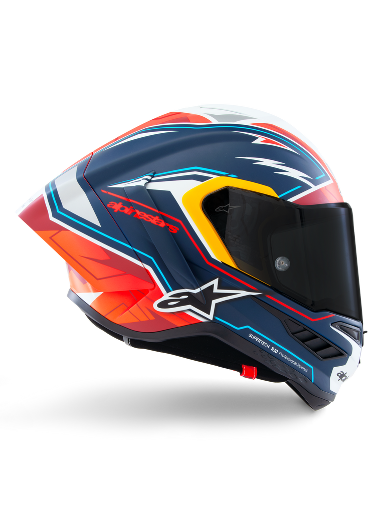 Alpinestars Supertech SR10 DOT FIM Limited Edition ACosta Helmet - Blue / Red / White Matt