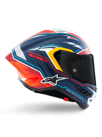 Alpinestars Supertech SR10 DOT FIM Limited Edition ACosta Helmet - Blue / Red / White Matt