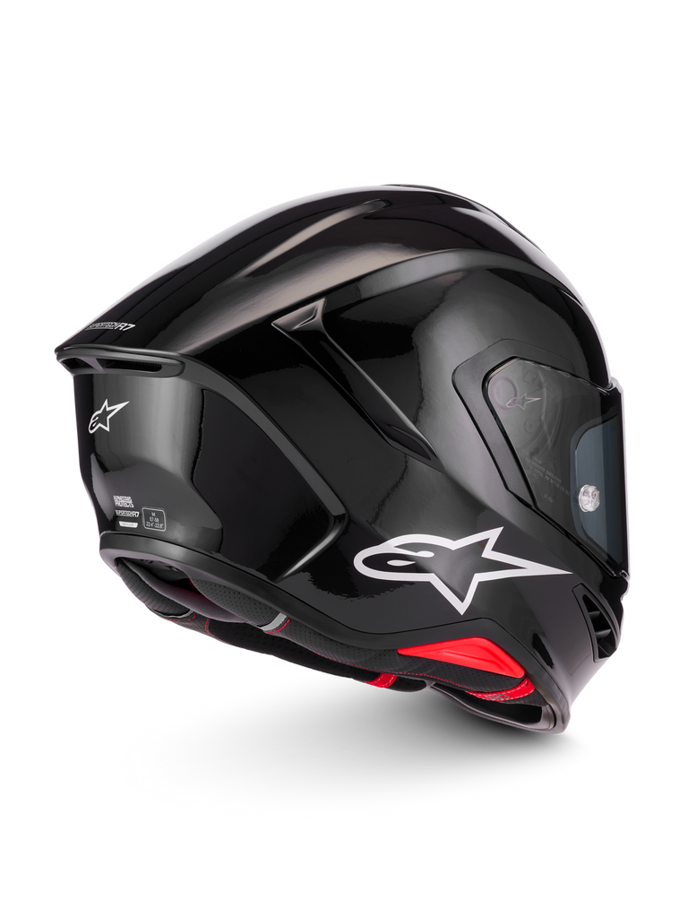 Alpinestars S-R7 Solid ECE06/DOT Full Face Helmet - Black Glossy