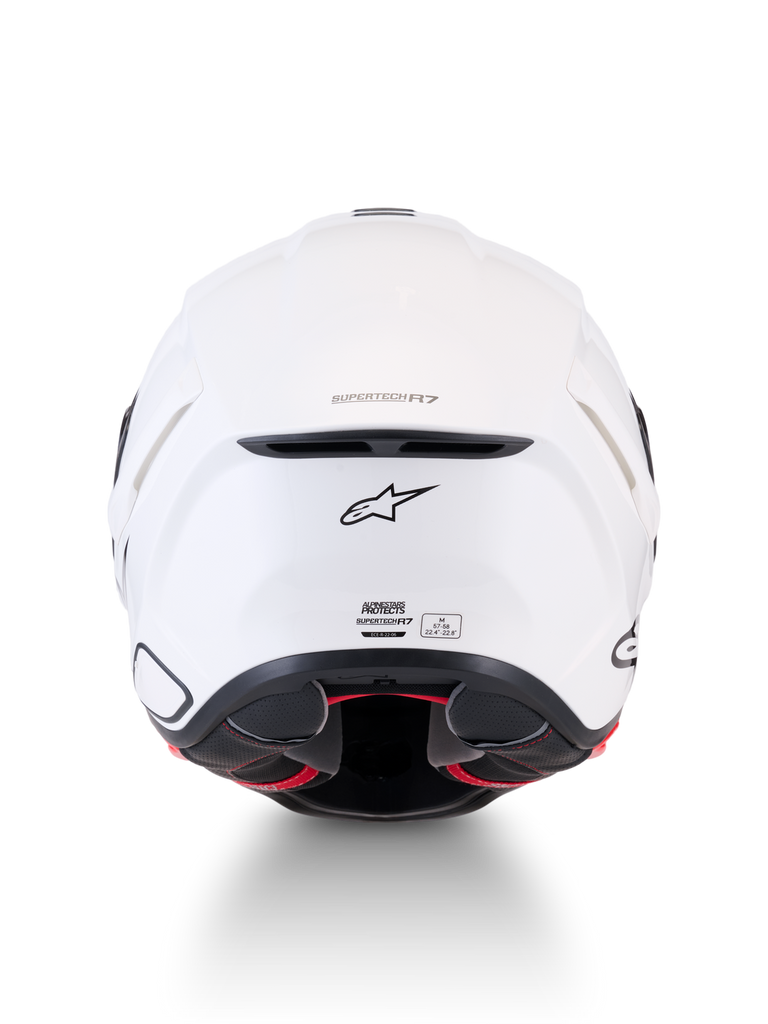Alpinestars S-R7 Solid ECE06/DOT Full Face Helmet - White Glossy