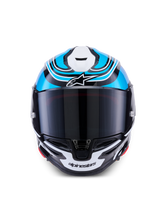 Load image into Gallery viewer, Alpinestars S-R7 Zeal ECE06/DOT Full Face Helmet - Black/Blue/Pink Fluo/White Glossy