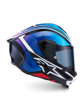 Load image into Gallery viewer, Alpinestars S-R7 Zeal ECE06/DOT Full Face Helmet - Black/Blue/Pink Fluo/White Glossy