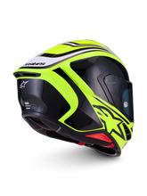 Load image into Gallery viewer, Alpinestars S-R7 Zeal ECE06/DOT Full Face Helmet - Yellow Fluo/Black/White Glossy