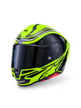 Load image into Gallery viewer, Alpinestars S-R7 Zeal ECE06/DOT Full Face Helmet - Yellow Fluo/Black/White Glossy
