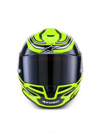 Alpinestars S-R7 Zeal ECE06/DOT Full Face Helmet - Yellow Fluo/Black/White Glossy
