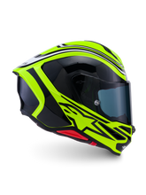 Load image into Gallery viewer, Alpinestars S-R7 Zeal ECE06/DOT Full Face Helmet - Yellow Fluo/Black/White Glossy