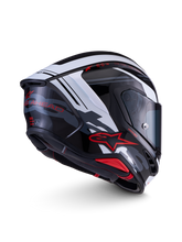 Load image into Gallery viewer, Alpinestars S-R7 A-Core ECE06/DOT Full Face Helmet - Black/White/Red Glossy