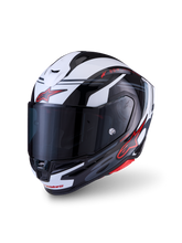 Load image into Gallery viewer, Alpinestars S-R7 A-Core ECE06/DOT Full Face Helmet - Black/White/Red Glossy