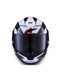 Alpinestars S-R7 A-Core ECE06/DOT Full Face Helmet - Black/White/Red Glossy