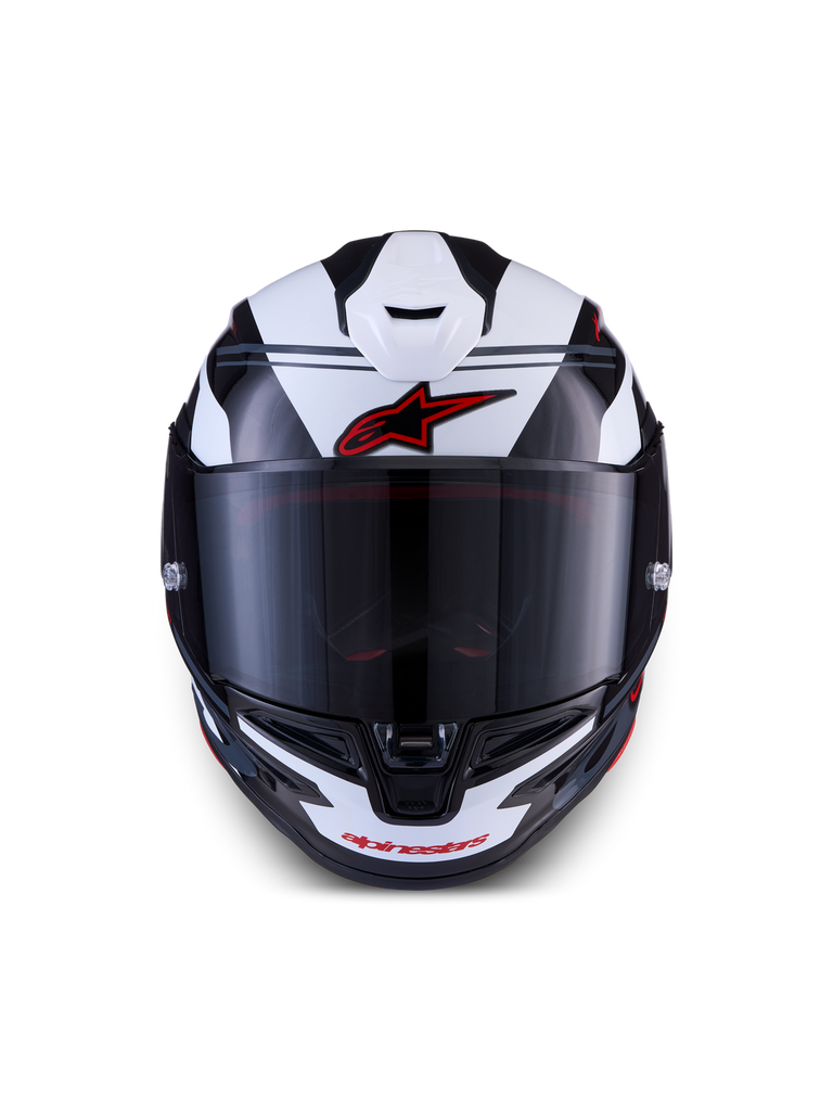 Alpinestars Supertech S-R7 A-Core ECE06/DOT Full Face Helmet  Black/White/Red Glossy