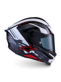 Alpinestars S-R7 A-Core ECE06/DOT Full Face Helmet - Black/White/Red Glossy