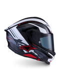 Alpinestars S-R7 A-Core ECE06/DOT Full Face Helmet - Black/White/Red Glossy
