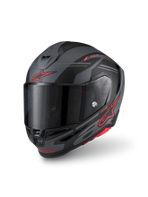 Load image into Gallery viewer, Alpinestars S-R7 A-Core ECE06/DOT Full Face Helmet - Black/Gray/Red Matte