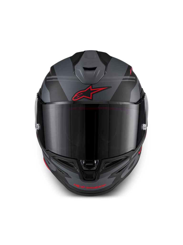Alpinestars Supertech S-R7 A-Core ECE06/DOT Full Face Helmet  Black/Gray/Red Matte