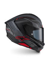 Load image into Gallery viewer, Alpinestars S-R7 A-Core ECE06/DOT Full Face Helmet - Black/Gray/Red Matte