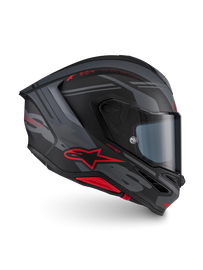 Alpinestars S-R7 A-Core ECE06/DOT Full Face Helmet - Black/Gray/Red Matte