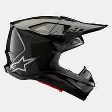 Load image into Gallery viewer, Alpinestars Supertech SM10 Fame Ece 22.06 Helmet - Black Carbon Matt And Gloss - View 3 | Everest Motorcycles