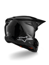 Load image into Gallery viewer, Alpinestars SM7 Solid ECE06 Helmet - Black/Glossy - View 3 | Everest Motorcycles