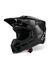 Load image into Gallery viewer, Alpinestars SM7 Solid ECE06 Helmet - Black/Glossy - View 1 | Everest Motorcycles