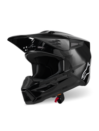 Alpinestars SM7 Solid ECE06 Helmet - Black/Glossy - View 1 | Everest Motorcycles
