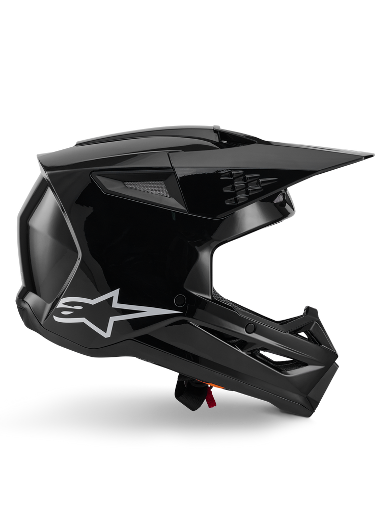 Alpinestars SM7 Solid ECE06 Helmet - Black/Glossy - View 2 | Everest Motorcycles