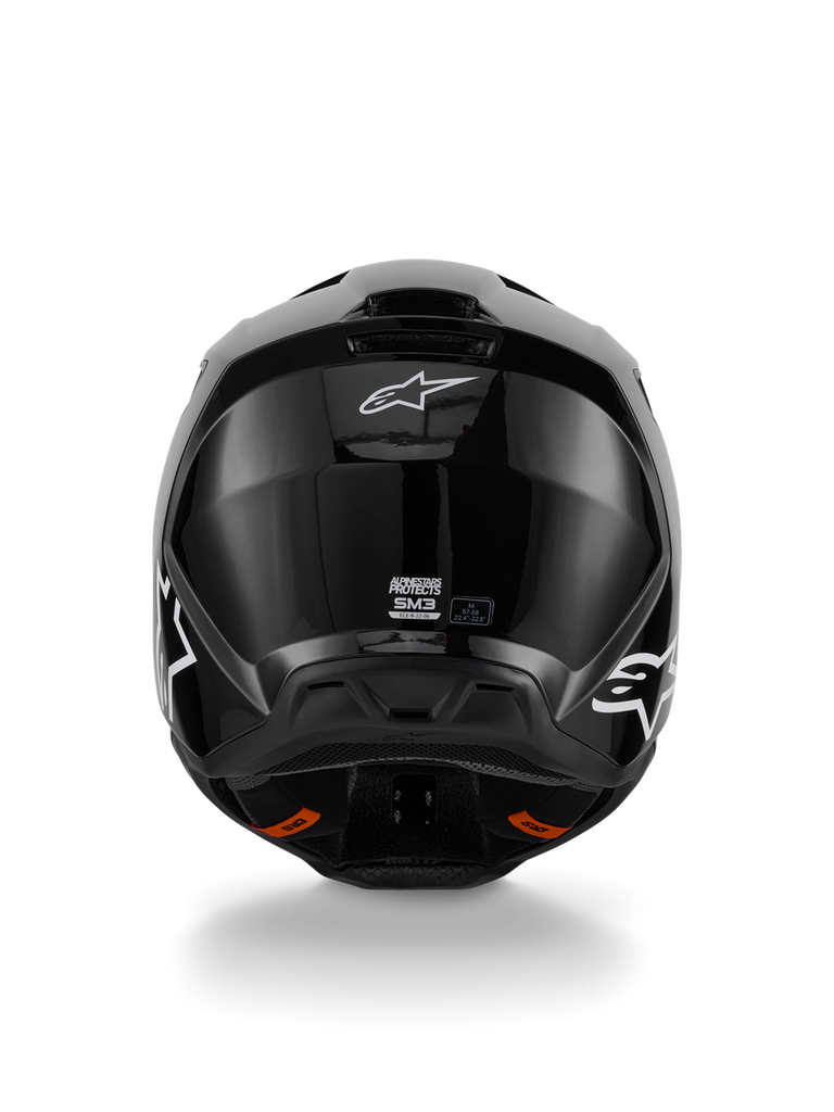 Alpinestars SM7 Solid ECE06 Helmet - Black/Glossy - View 4 | Everest Motorcycles