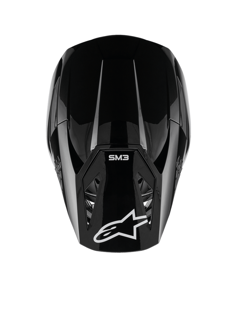 Alpinestars SM7 Solid ECE06 Helmet - Black/Glossy - View 6 | Everest Motorcycles