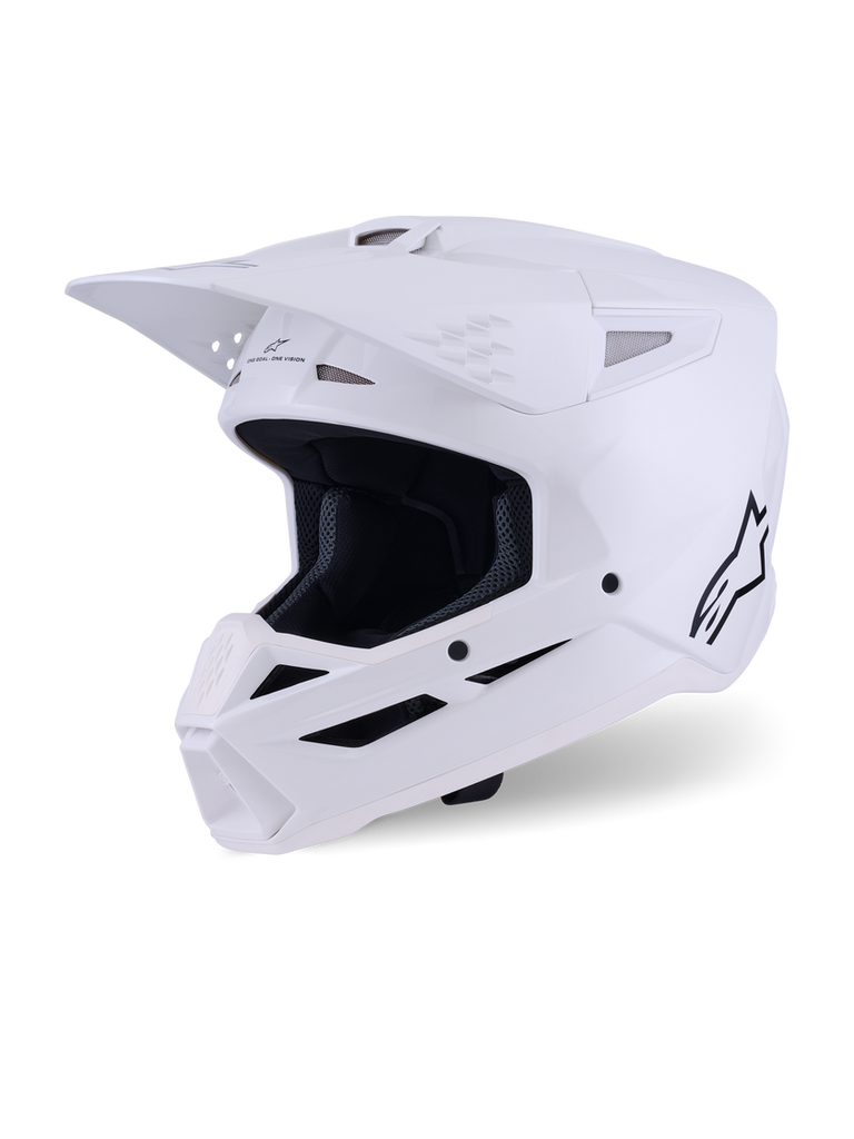 Alpinestars SM7 Solid ECE06 Helmet - White/Glossy