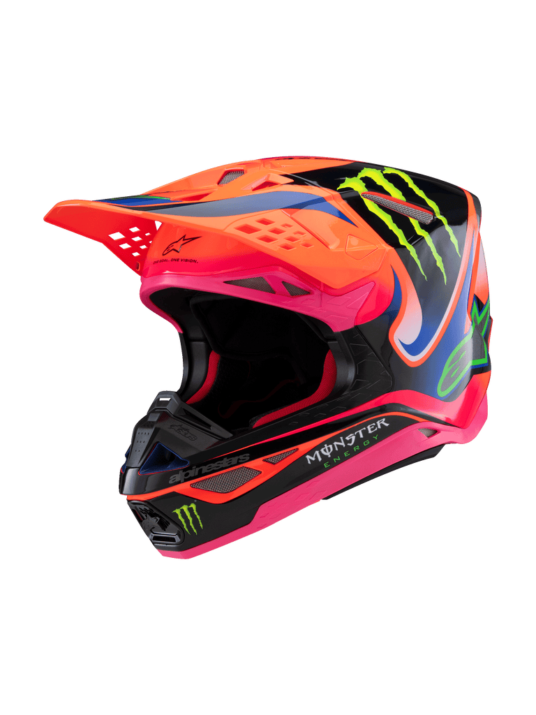 Alpinestars S-M10 Deegan Ece06 Helmet - Fluro-Orange/Purple/Fluro-Pink - View 1 | Everest Motorcycles