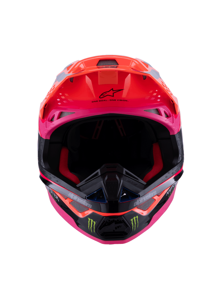 Alpinestars S-M10 Deegan Ece06 Helmet - Fluro-Orange/Purple/Fluro-Pink - View 6 | Everest Motorcycles