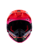 Load image into Gallery viewer, Alpinestars S-M10 Deegan Ece06 Helmet - Fluro-Orange/Purple/Fluro-Pink - View 6 | Everest Motorcycles