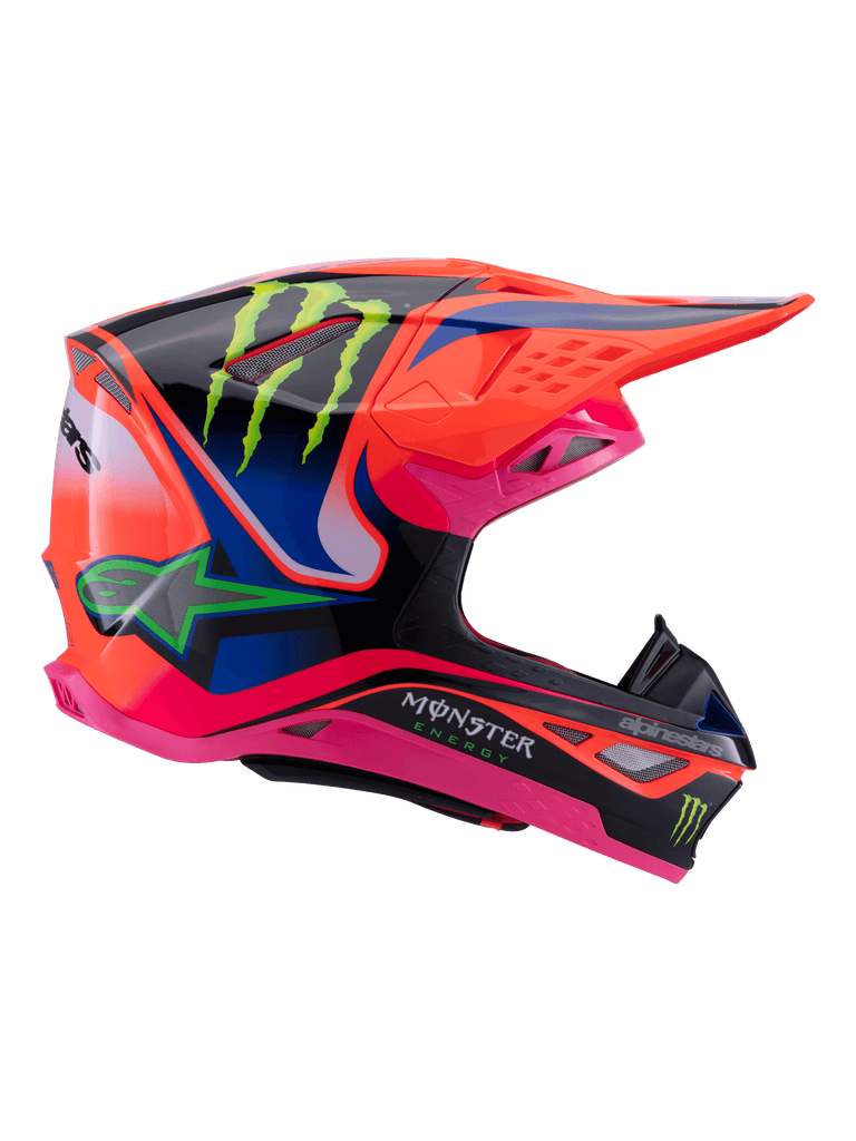Alpinestars S-M10 Deegan Ece06 Helmet - Fluro-Orange/Purple/Fluro-Pink - View 4 | Everest Motorcycles