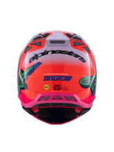 Load image into Gallery viewer, Alpinestars S-M10 Deegan Ece06 Helmet - Fluro-Orange/Purple/Fluro-Pink - View 7 | Everest Motorcycles