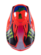 Load image into Gallery viewer, Alpinestars S-M10 Deegan Ece06 Helmet - Fluro-Orange/Purple/Fluro-Pink - View 5 | Everest Motorcycles