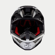 Load image into Gallery viewer, Alpinestars Supertech SM10 Ampress Ece 22.06 Helmet - Black White Matt - View 2 | Everest Motorcycles