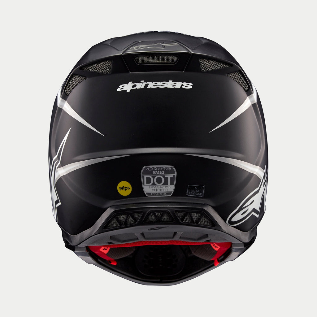 Alpinestars Supertech SM10 Ampress Ece 22.06 Helmet - Black White Matt - View 6 | Everest Motorcycles