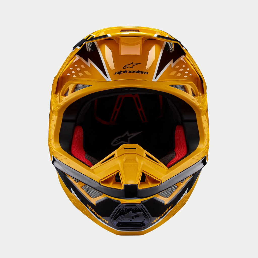 Alpinestars Supertech SM10 Ampress Ece 22.06 Helmet - Black Yellow Gloss - View 2 | Everest Motorcycles