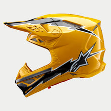 Load image into Gallery viewer, Alpinestars Supertech SM10 Ampress Ece 22.06 Helmet - Black Yellow Gloss - View 3 | Everest Motorcycles