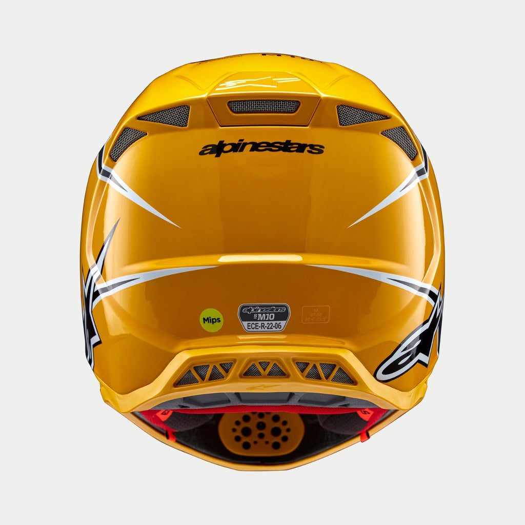 Alpinestars Supertech SM10 Ampress Ece 22.06 Helmet - Black Yellow Gloss - View 6 | Everest Motorcycles