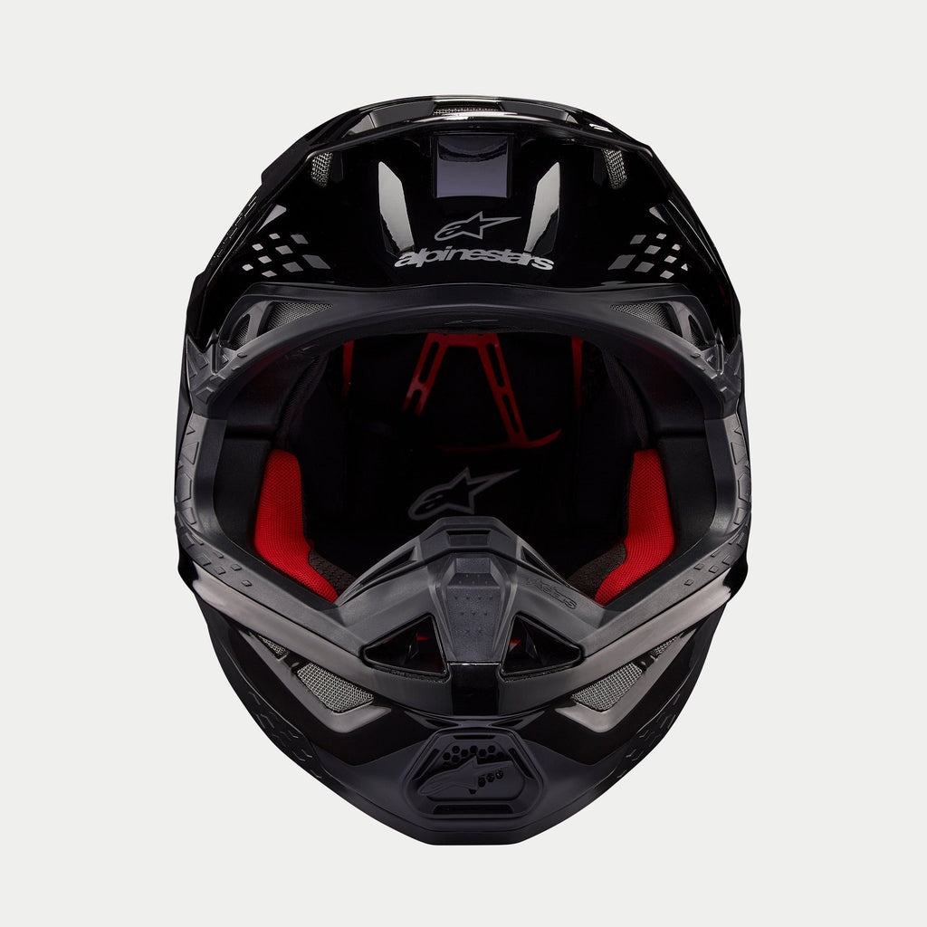 Alpinestars Supertech SM10 Flood Ece 22.06 Helmet - Black Dark Gray Matt And Gloss - View 2 | Everest Motorcycles